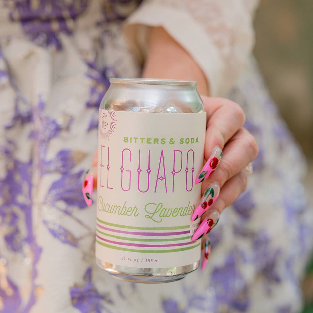 El Guapo - Bitters & Soda: Cucumber Lavender - As Seen On Today Show 🥒
