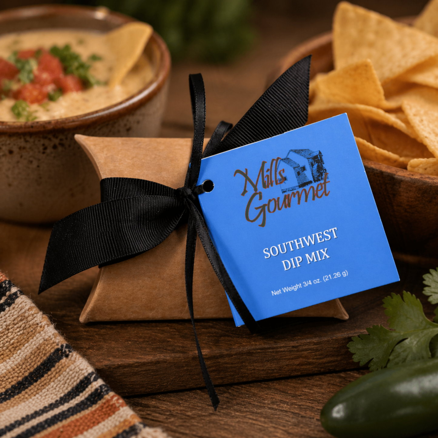 Mills Gourmet - Dip Mix - Southwest - .75 oz Kraft Pillow Box