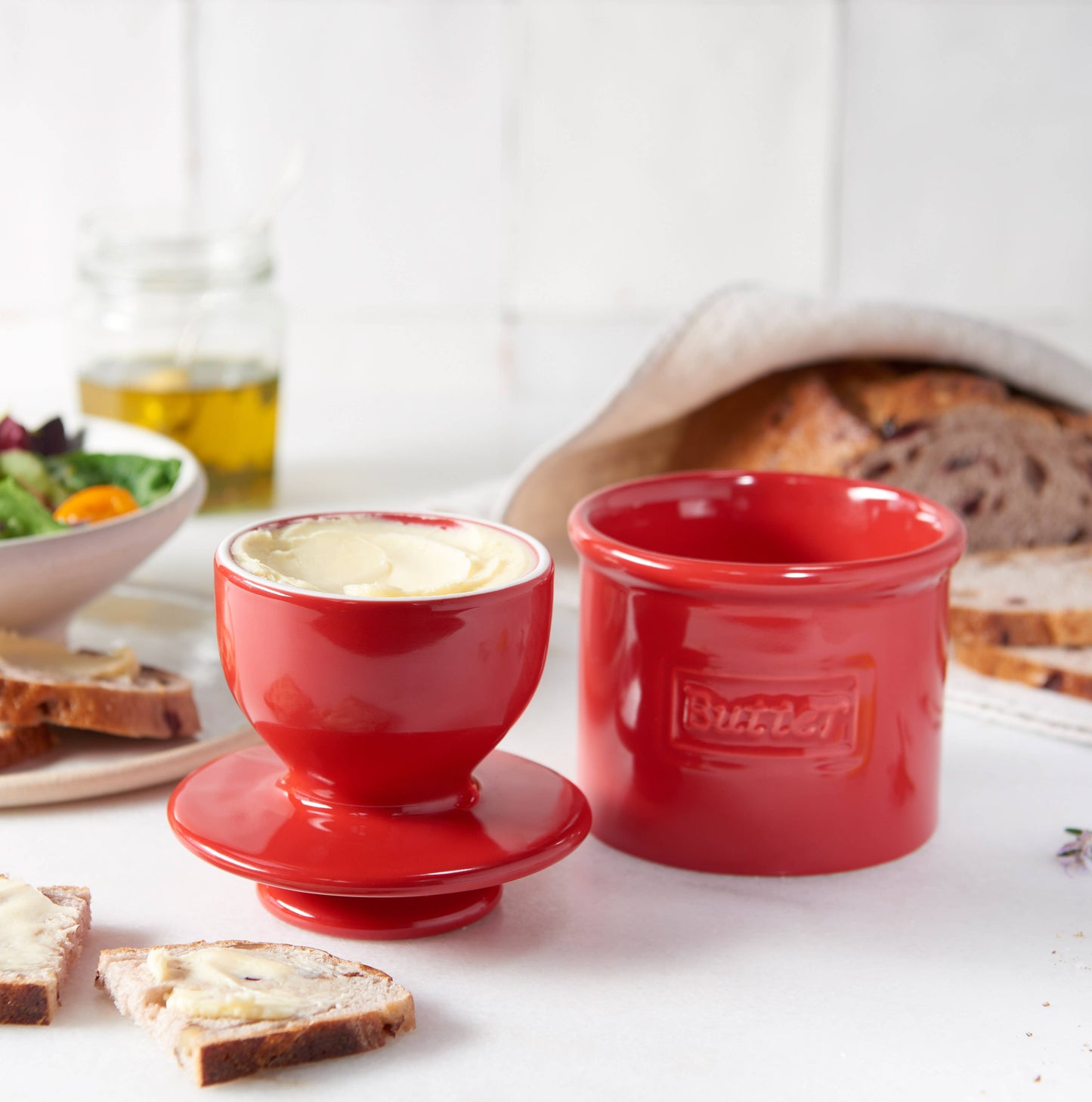 The Original Butter Bell- Cafe Maraschino Red
