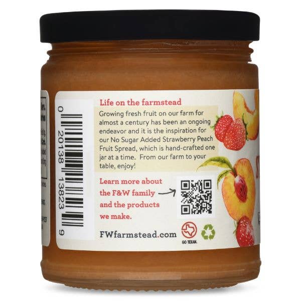 Strawberry Peach Fruit Spread - No Sugar Added
