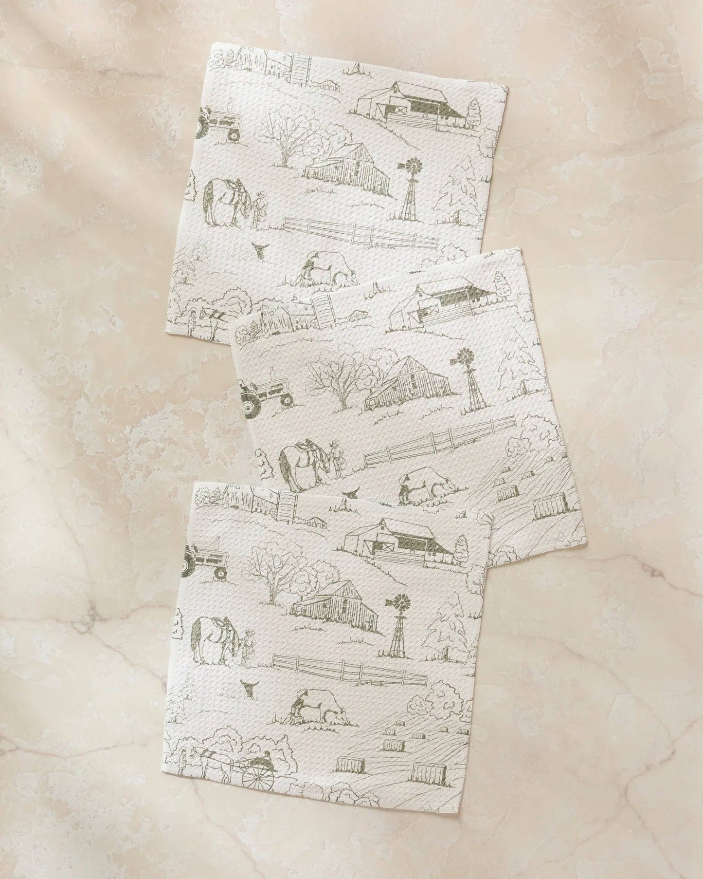 Farmyard Dishcloth Set