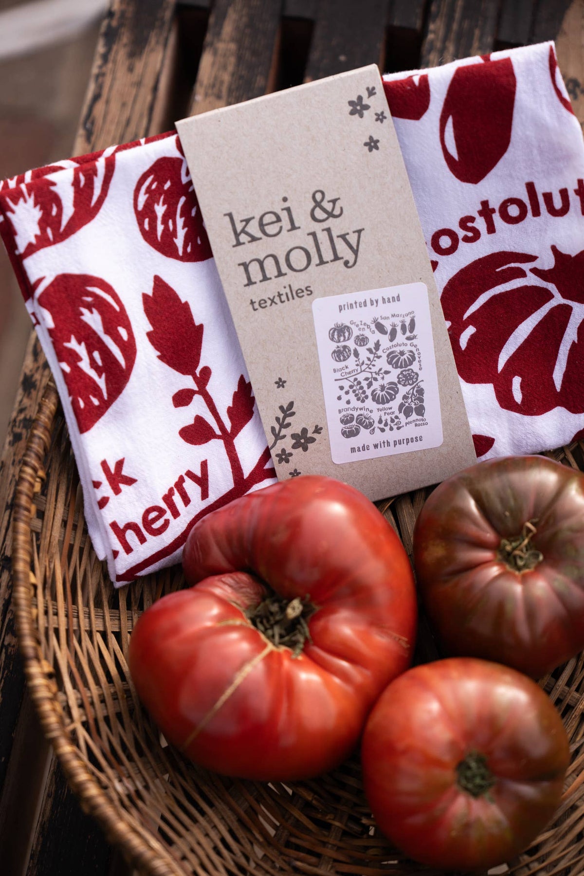 Flour Sack Dish Towel - Tomatoes