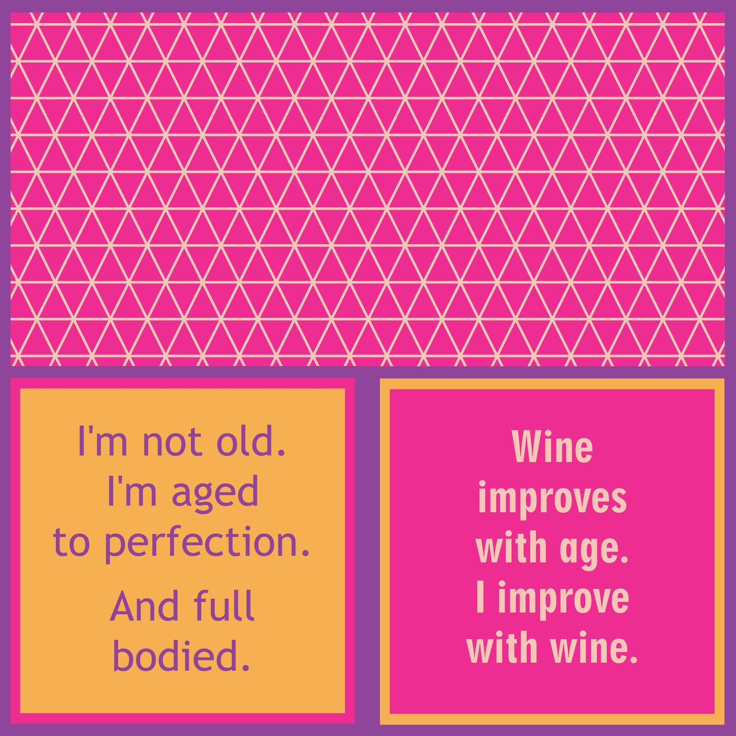Drinks on Me - NAPKIN Wine improves with age | Funny Home Gift | Cocktail Napkin