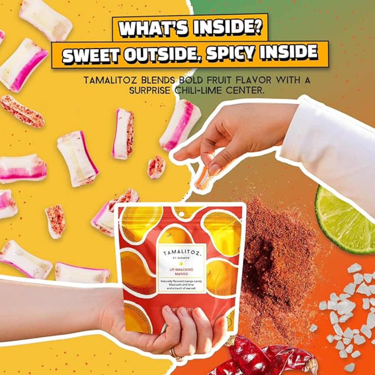 Sugarox Candy Studio LLC - LIP SMACKING MANGO TAMALITOZ CANDY 12CT