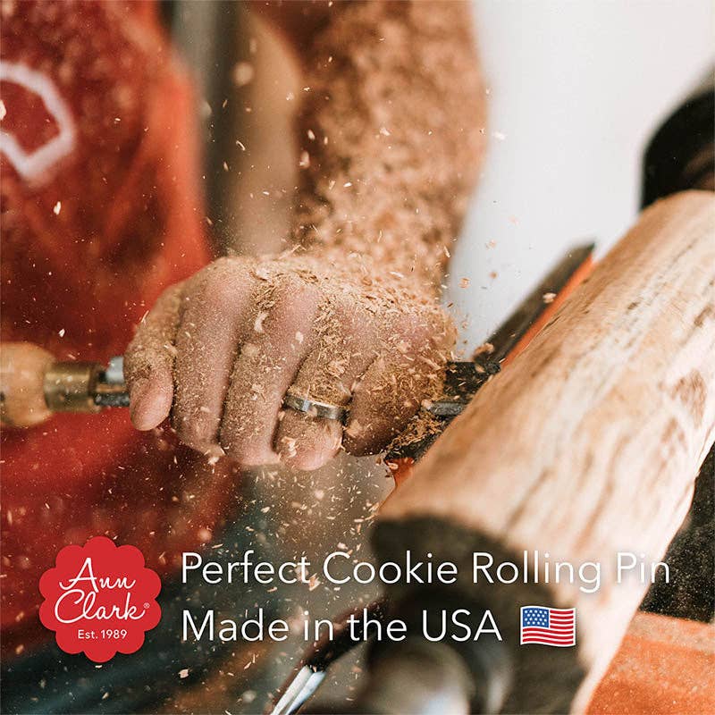 Ann Clark - Perfect Cookie Rolling Pin 1/4-in. Fixed Depth