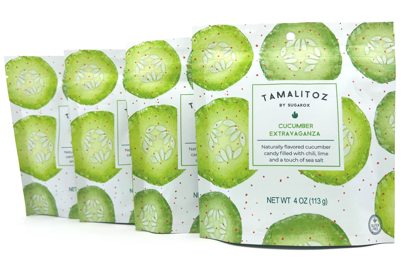 Sugarox Candy Studio LLC - CUCUMBER EXTRAVAGANZA TAMALITOZ CANDY 12CT