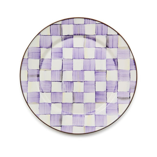 Violet Check Charger Plate
