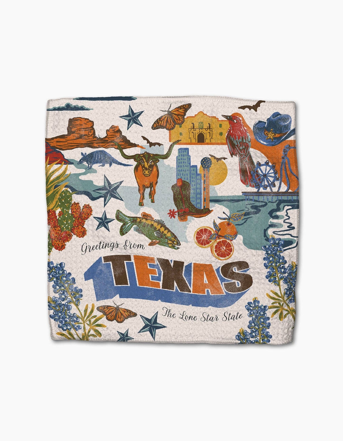 Geometry - Greetings From Texas Dishcloth Set