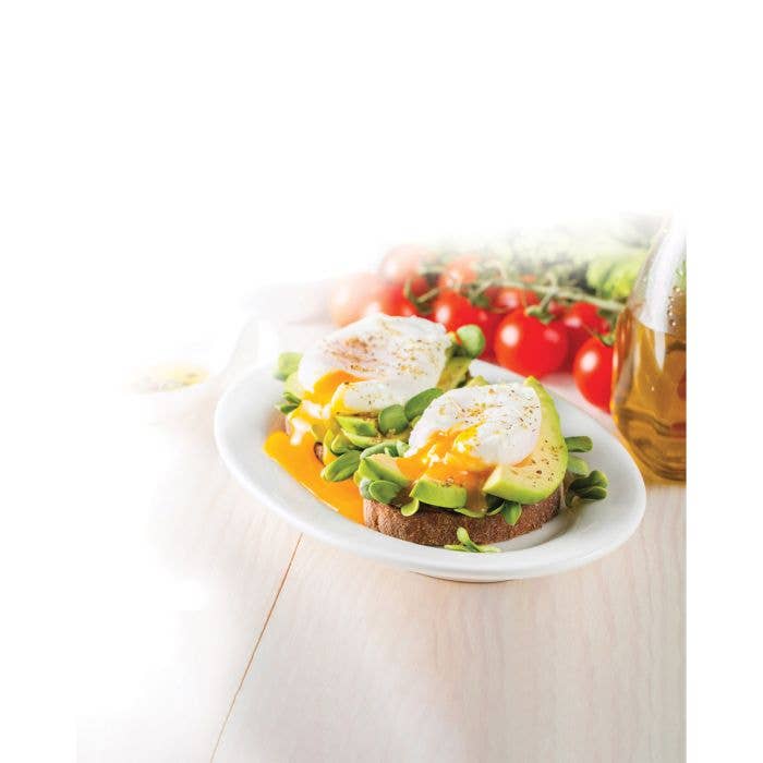HIC Kitchen Non-Stick 3-Egg Poacher Insert