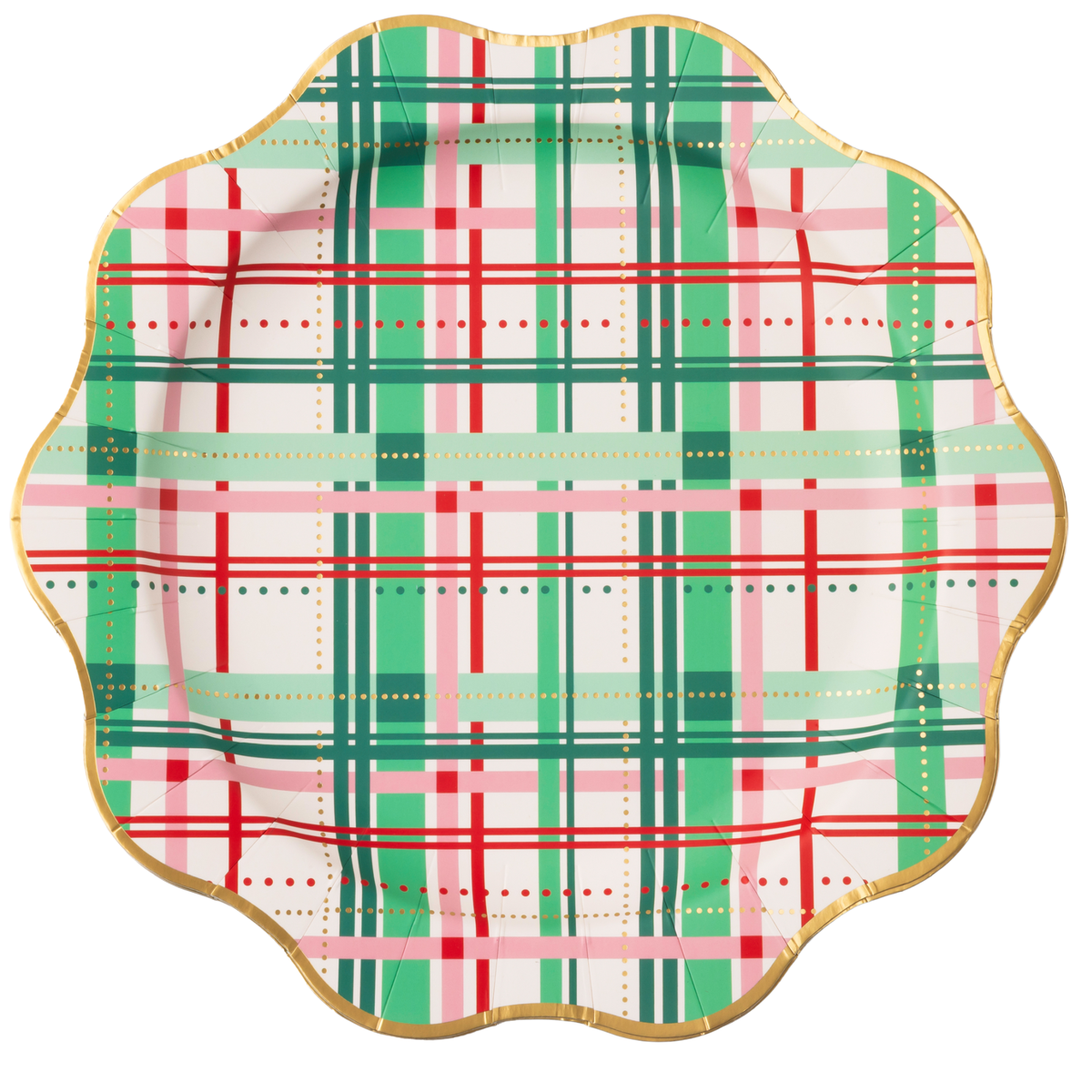 Christmas Plaid Dinner Plates, 11 in. (Set of 8)