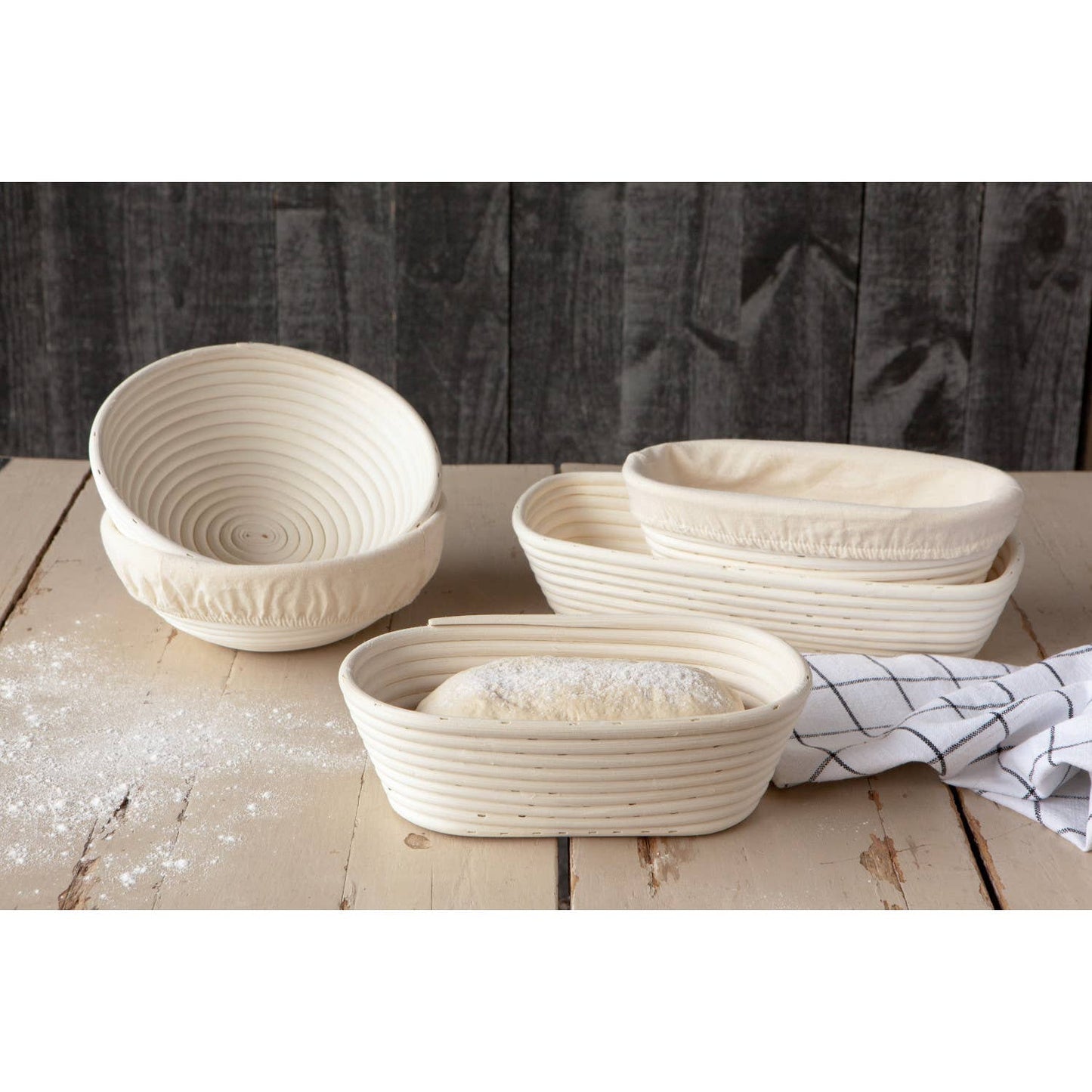 Now Designs by Danica - Banneton Natural Cotton Liner Round