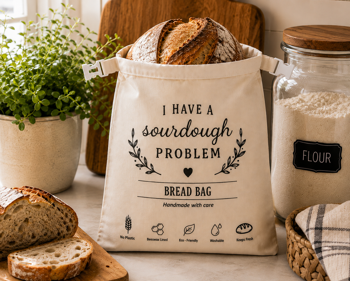 My Rustic Roots - I Have a Sourdough Problem – Beeswax-Lined Bread Bag