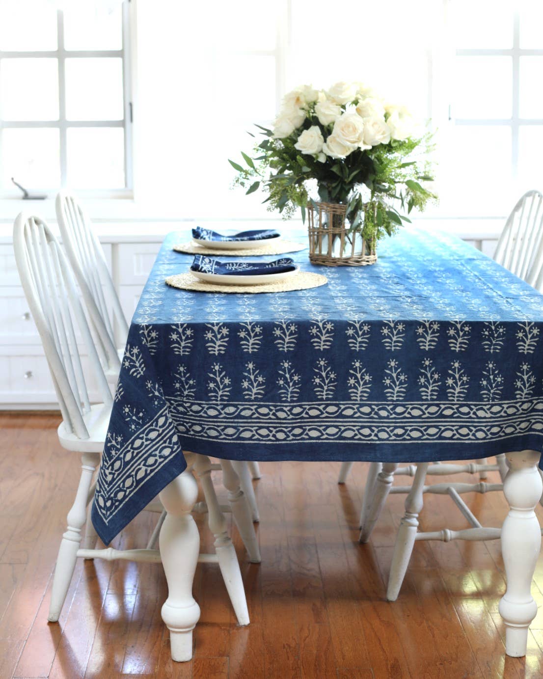 PACIFIC & ROSE TEXTILES - Tablecloth Lawrence Indigo