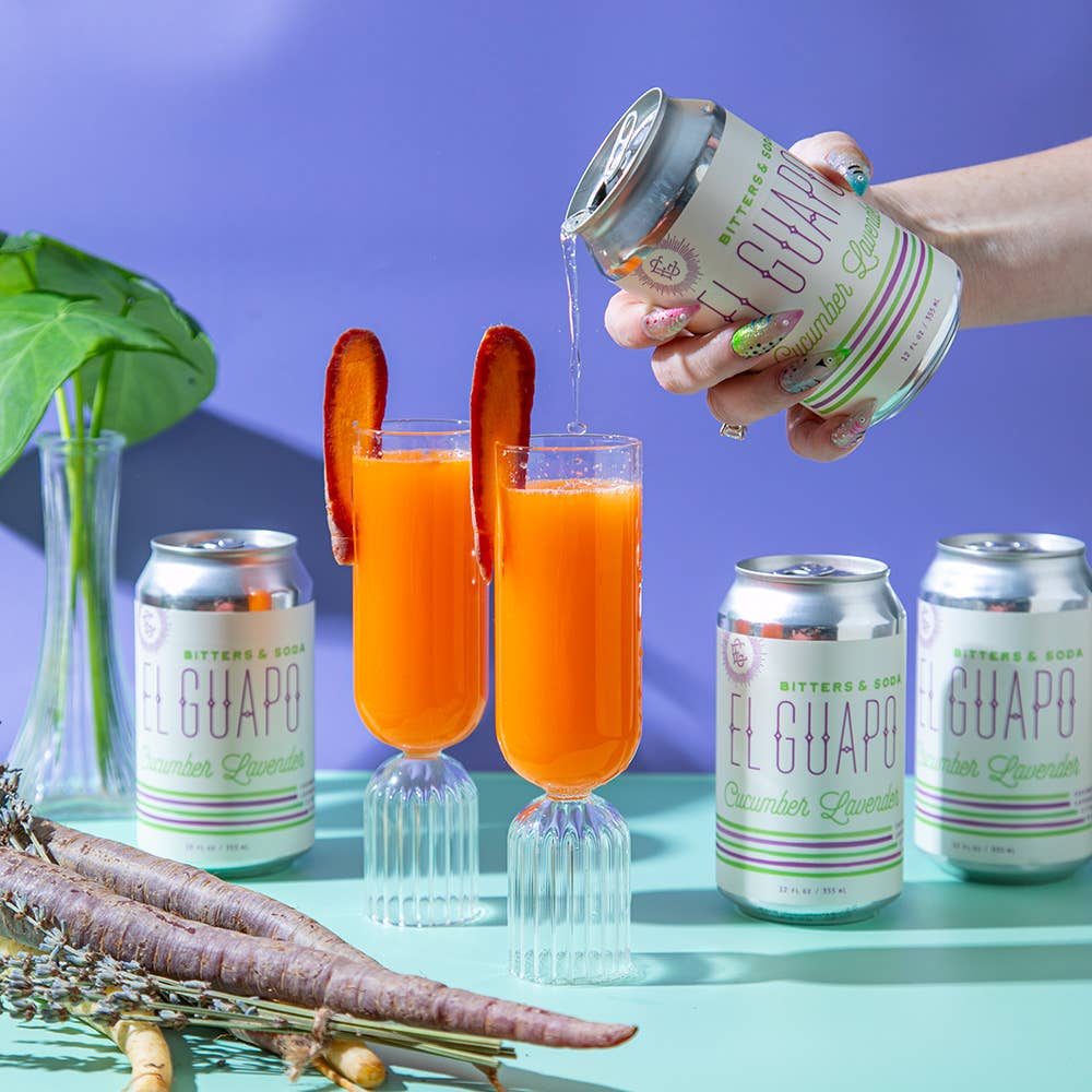 El Guapo - Bitters & Soda: Cucumber Lavender - As Seen On Today Show 🥒