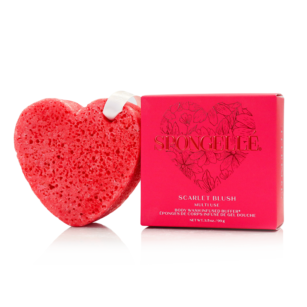 Spongellé | Valentines Day Gifts | Easter Gifts - Heart Buffer Assorted Pack | Valentines Day 2026