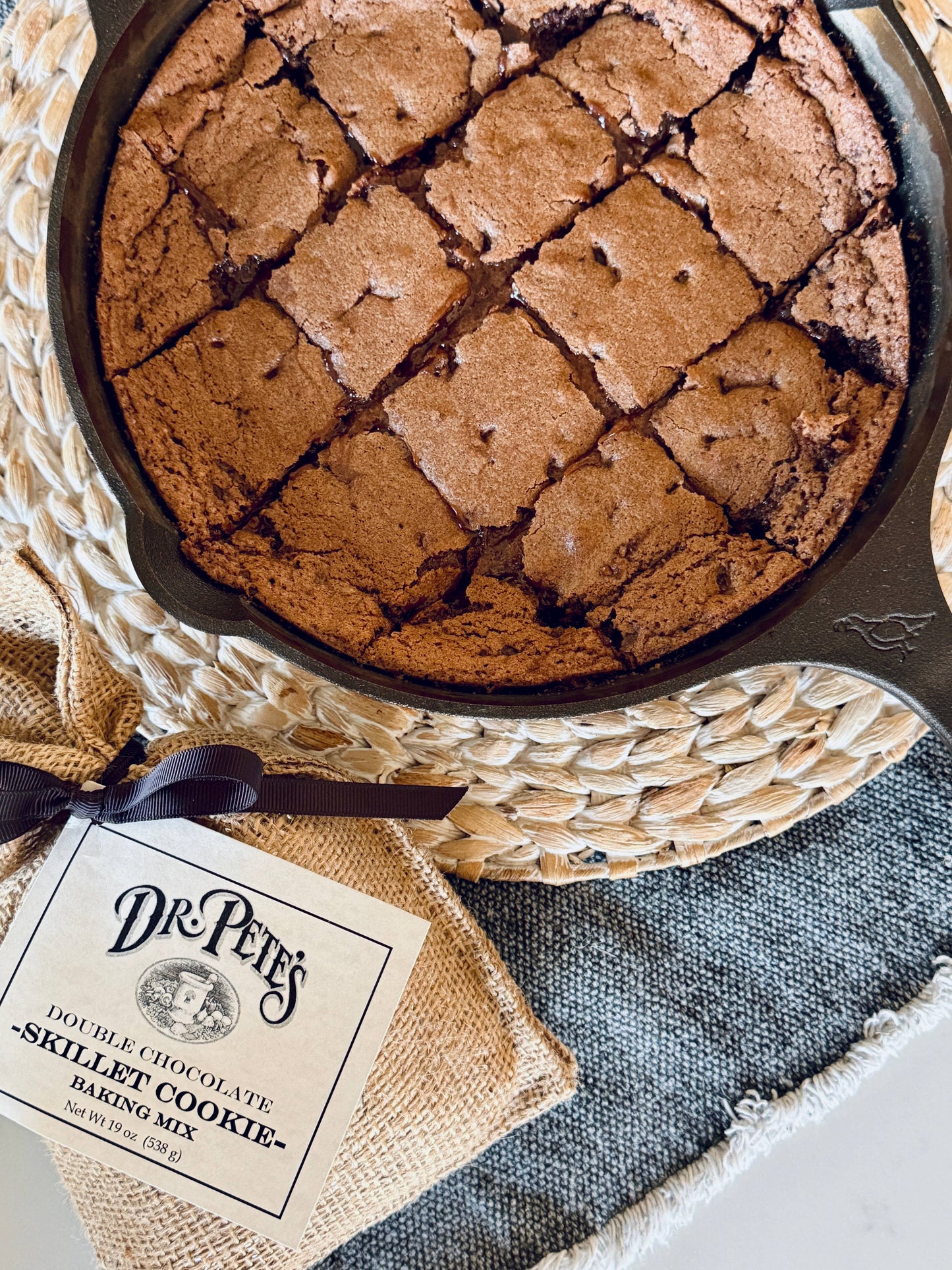 Double Chocolate Skillet Cookie