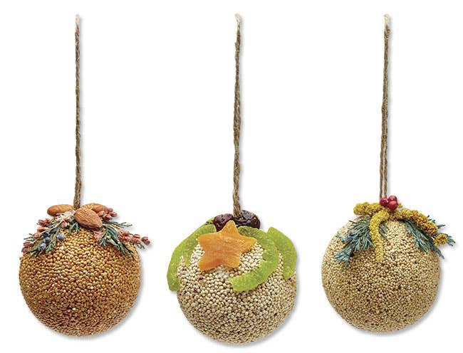 Mr Bird - Fruit Ornament Trio