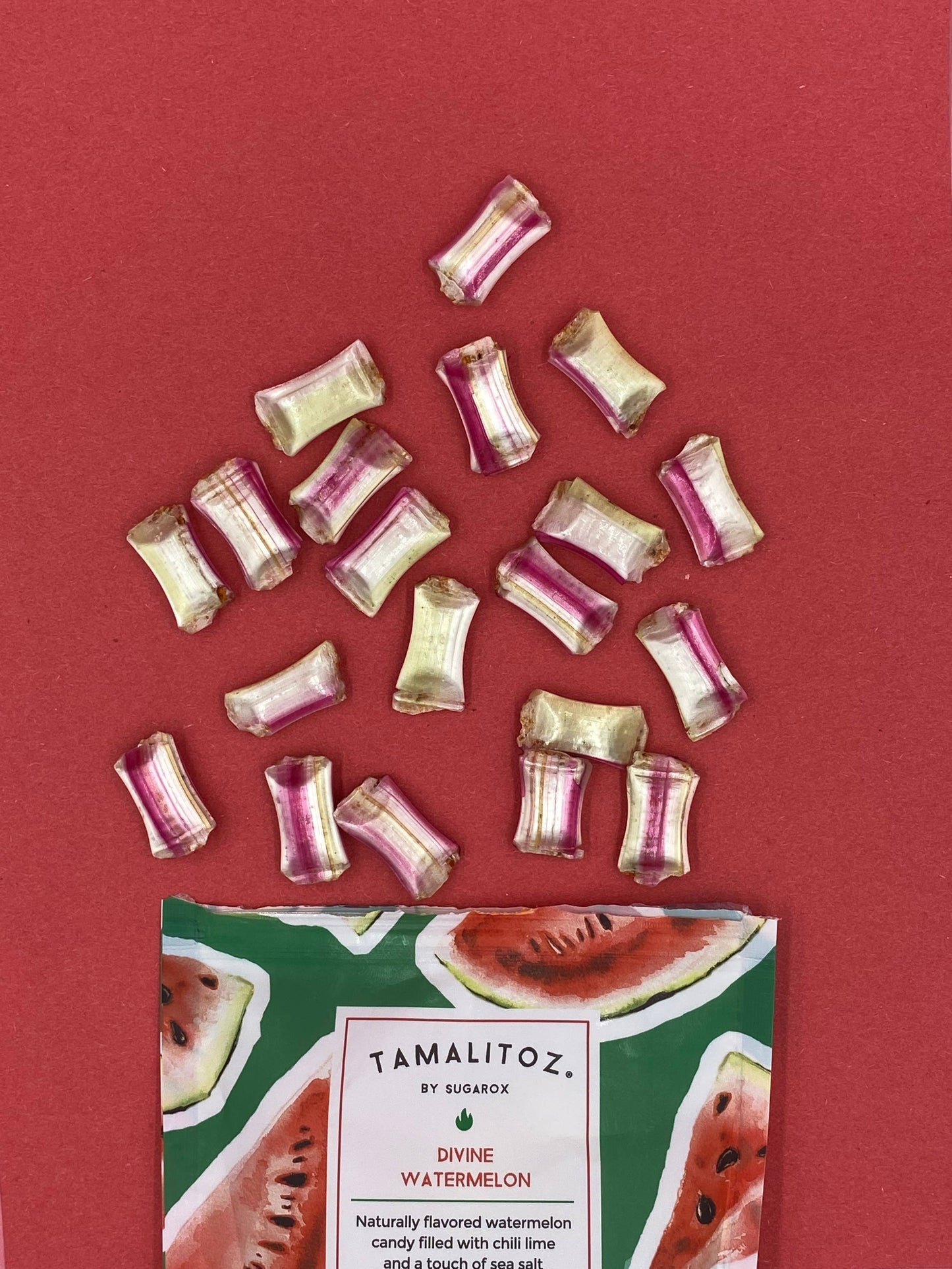 Sugarox Candy Studio LLC - DIVINE WATERMELON TAMALITOZ CANDY 12 CT
