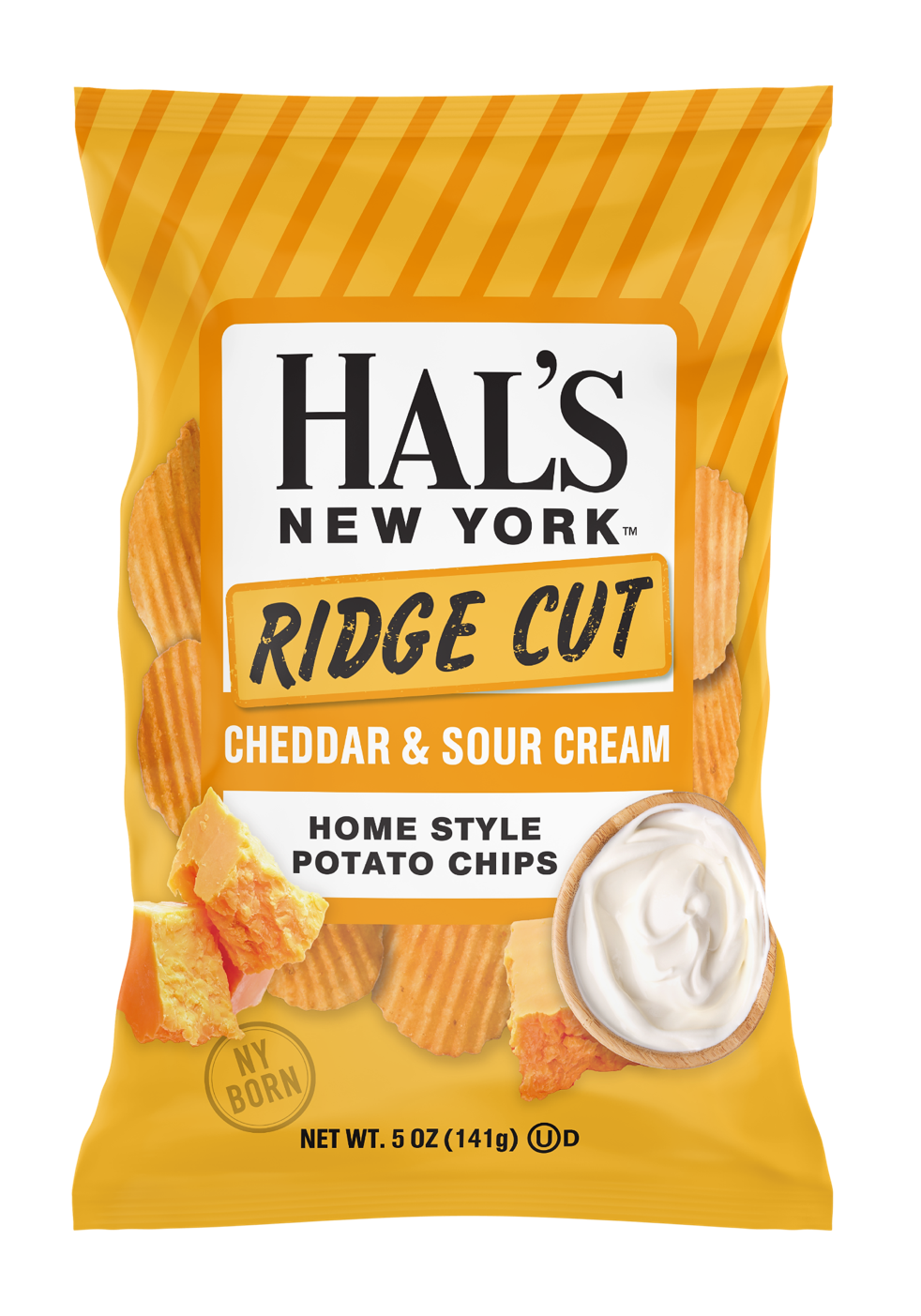 Hal's New York - Cheddar Sour Cream Potato Chips 5oz