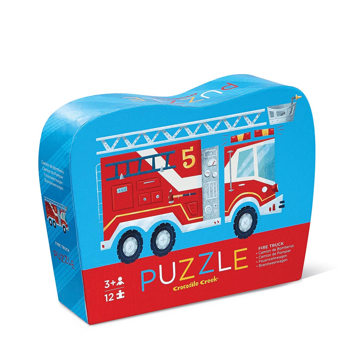 12-Piece Shaped Box Puzzle - Fire Truck