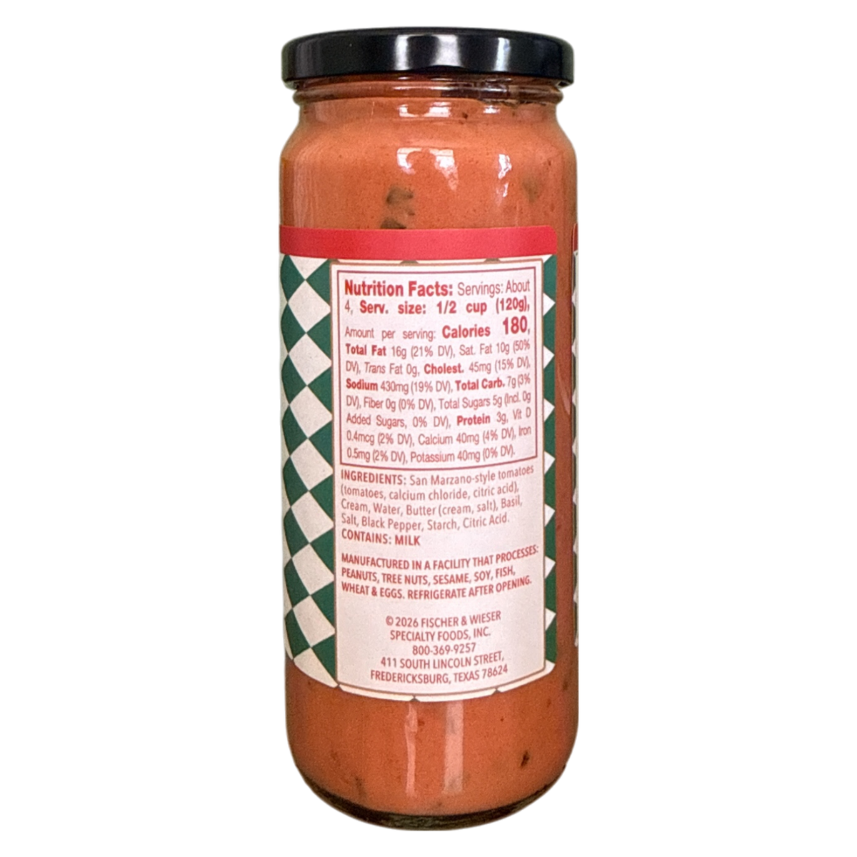Fischer & Wieser - Mom's - Tomato Basil Soup