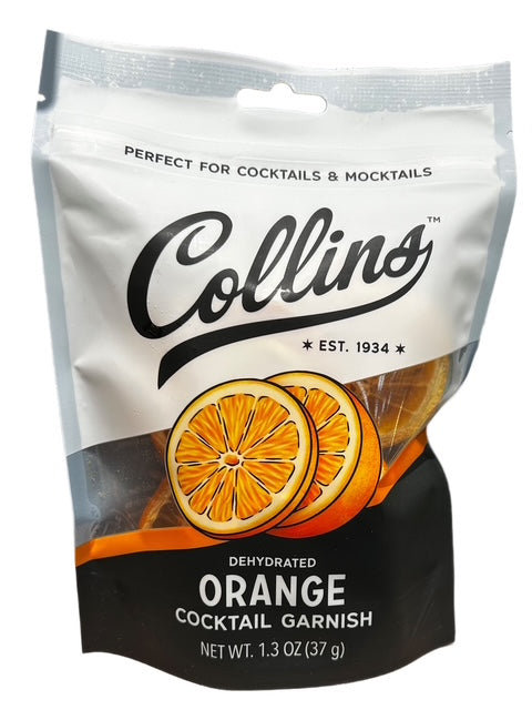 Collins Dehydrated Candied Orange Cocktail Garnish
