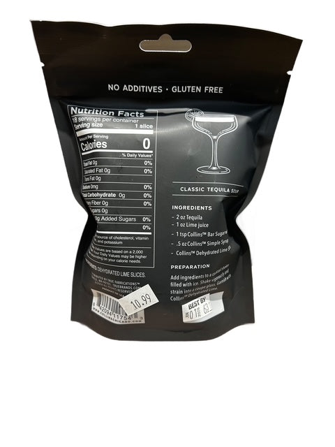 Collins Dehydrated Lime Cocktail Garnish