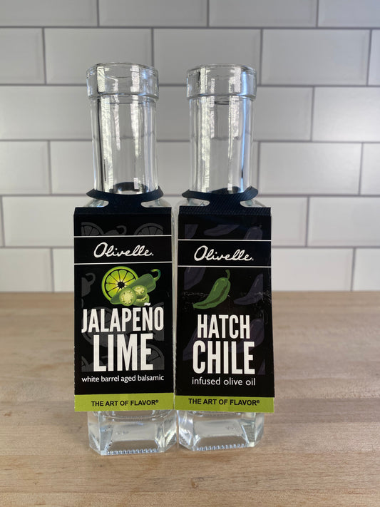 Olivelle Hatched Chili Olive Oil 100ml + Jalapeño Lime Balsamic Kit 100ml