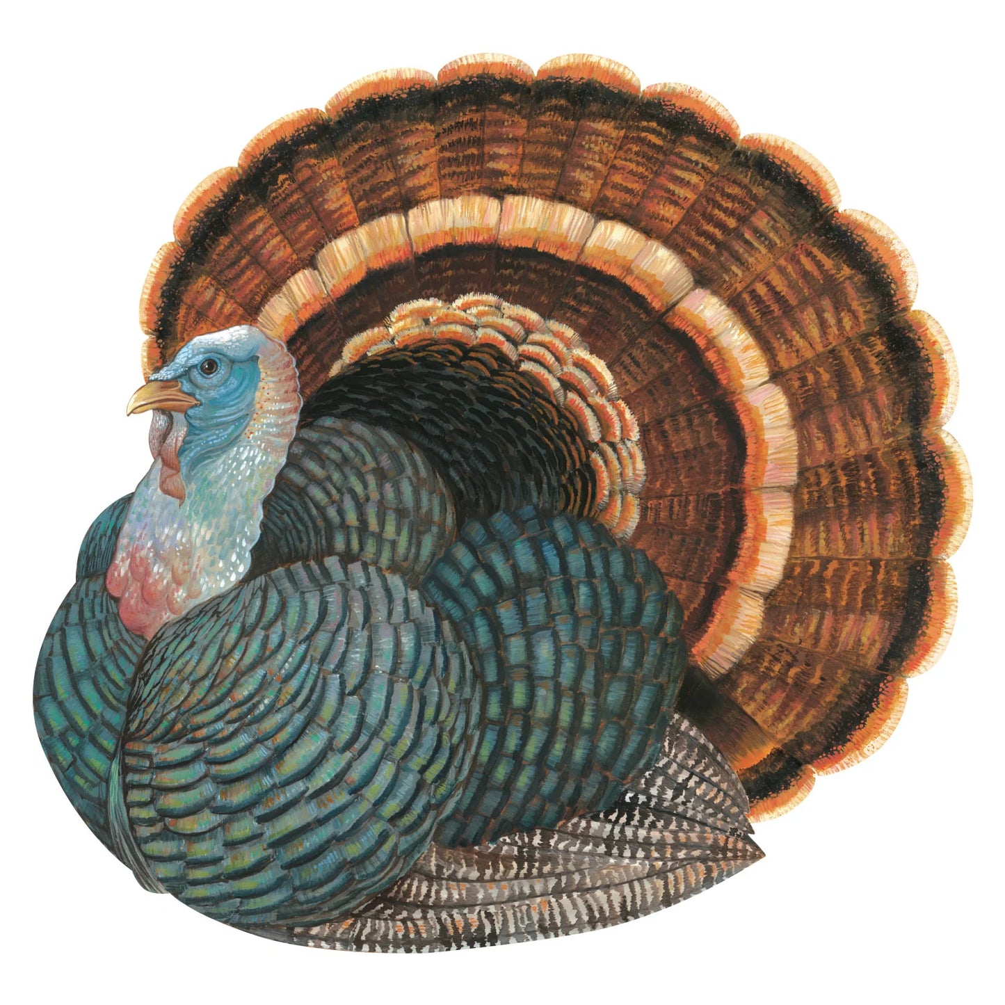 Die Cut heritage Turkey Placemat - 12 Sheets