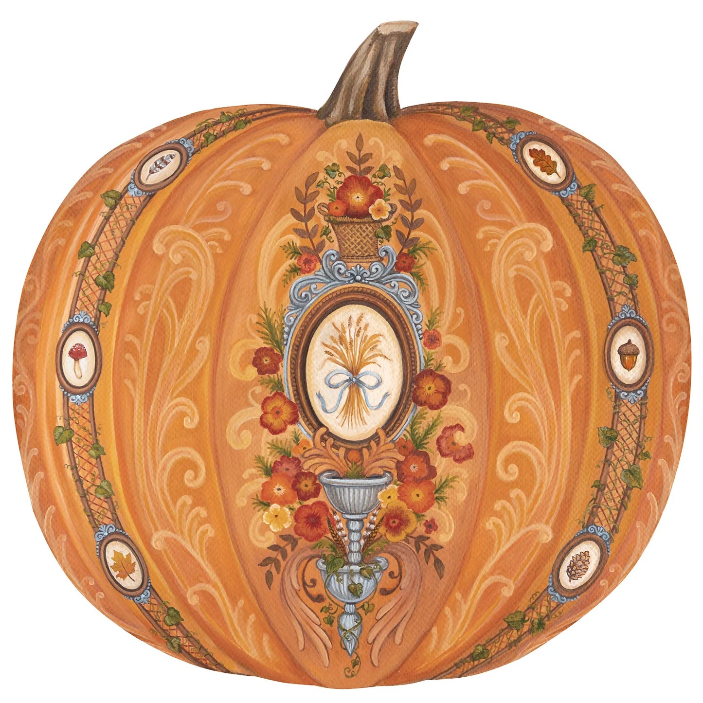 Die-cut Antique Pumpkin Placemats - 12 sheets