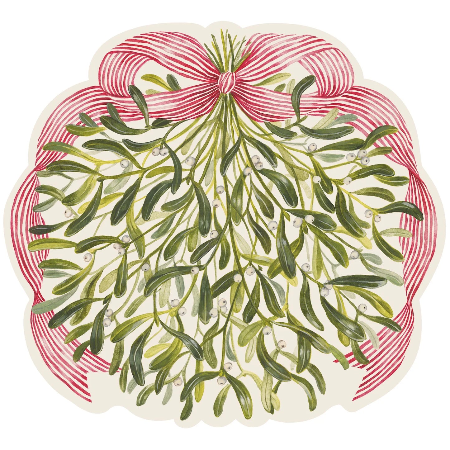 Die-Cute Mistletoe Placemat - 12 Sheets