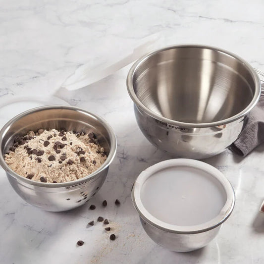 Set of 3 Stainless Steel Mixing Bowls