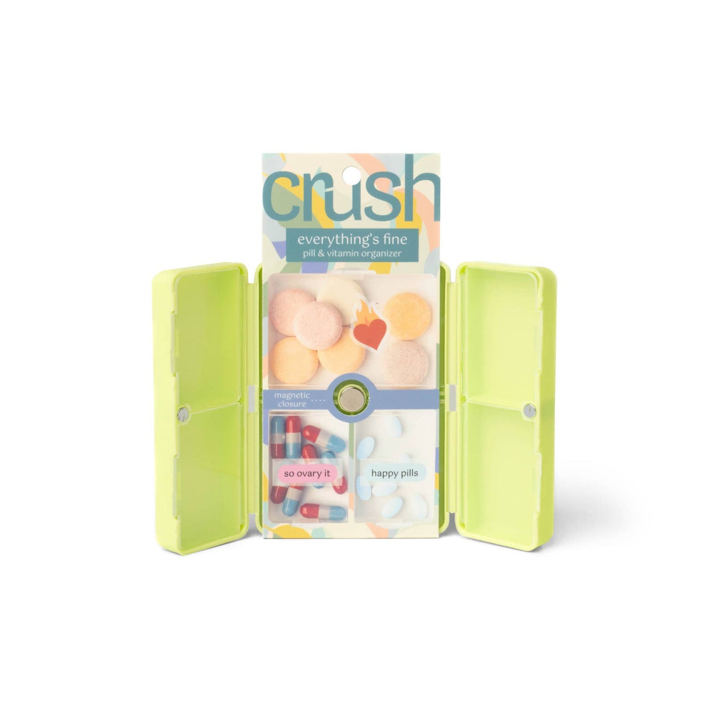 DM Merchandising - Crush Everything's Fine Pill & Vitamin Case