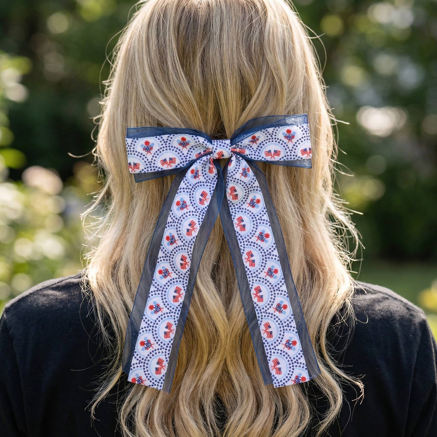 The Darling Effect - Lovely Layered Hair Bow–All-American Darling