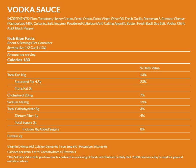 Hoboken Farms - Hoboken Farms Vodka Sauce 6 Pack