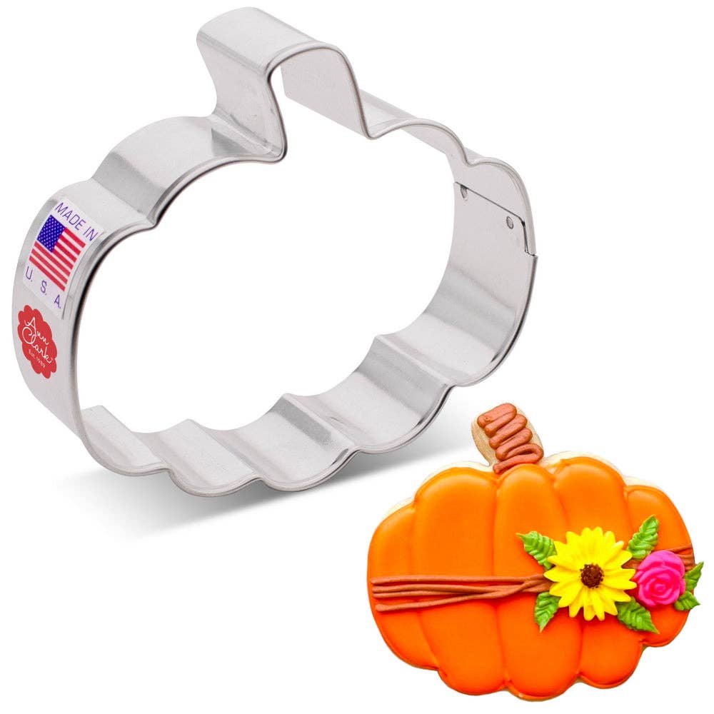Ann Clark - Pumpkin Gourd Cookie Cutter 3". (Bag of 1 Dozen)