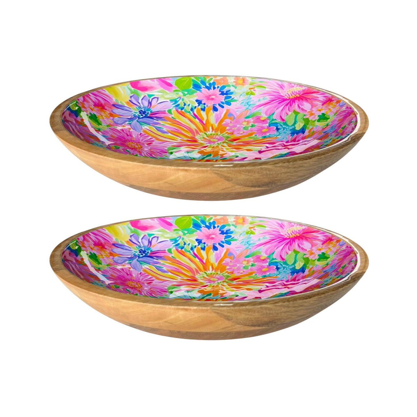 My Casita - Bright Floral Shallow Bowl (10" in Pack of 2) 5-12-B