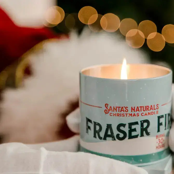 Santa's Naturals - Christmas Candle in Fraser Fir 9oz  ($7.50 each)