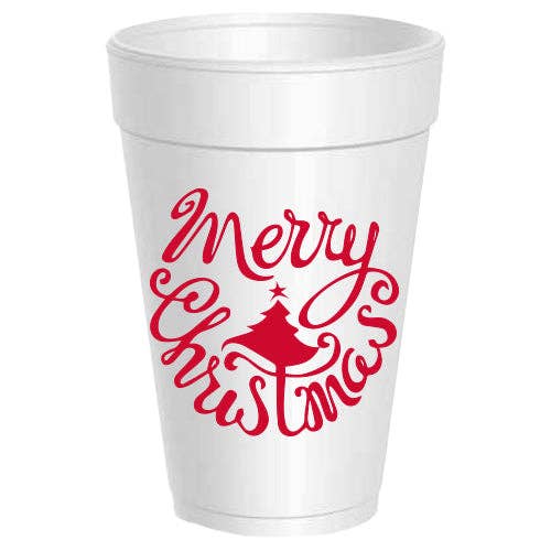 Merry Christmas Swirl Tree - 10 pack