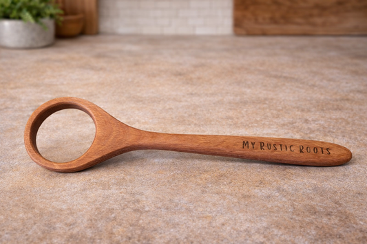 My Rustic Roots - Wooden Sourdough Spoon – Artisan Mixing Tool