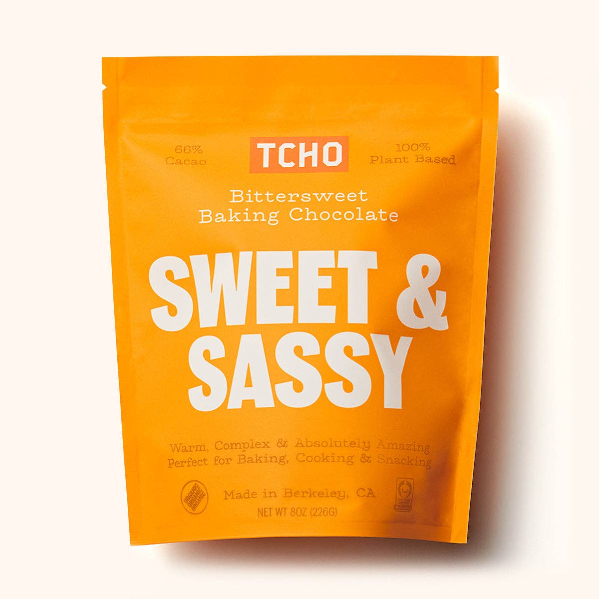 TCHO - Sweet & Sassy 66%. Bittersweet Baking Chocolate