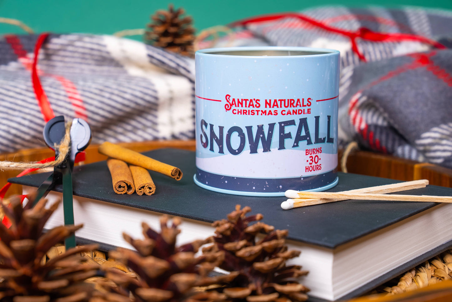 Santa's Naturals - Christmas Candle in Snow Fall 9oz ($7.50 each)