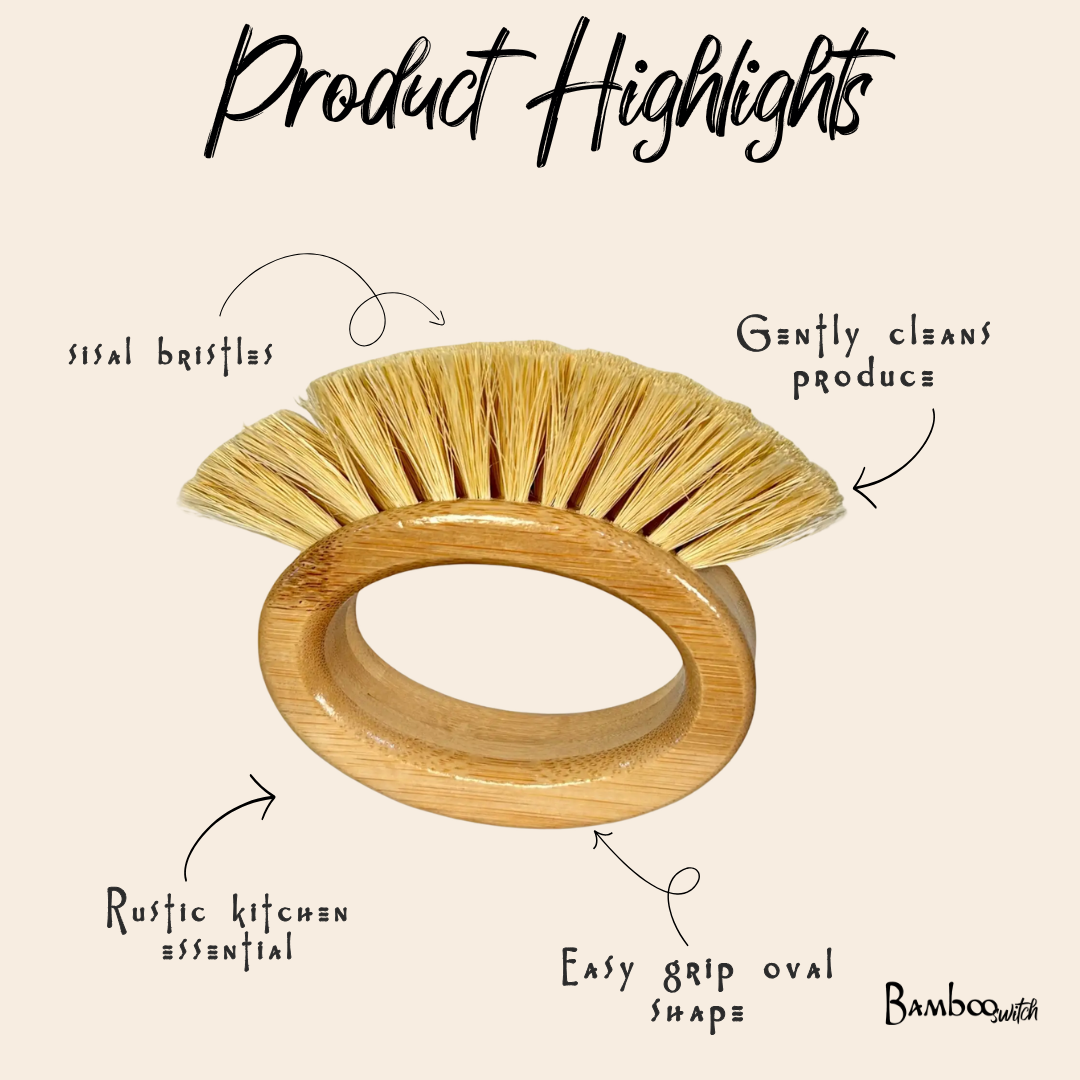 Oval Vegetable Cleaning Brush