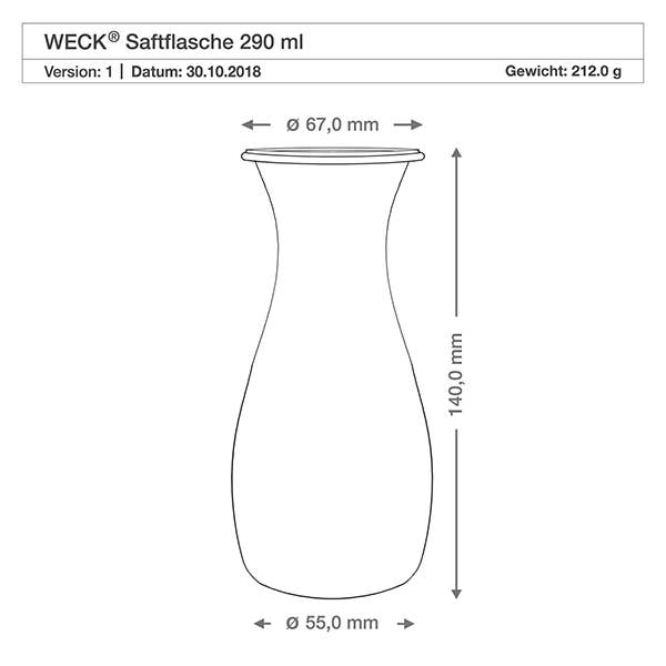 Ventures Int'l Products Inc. - WECK® Juice Glass Jar 290ml