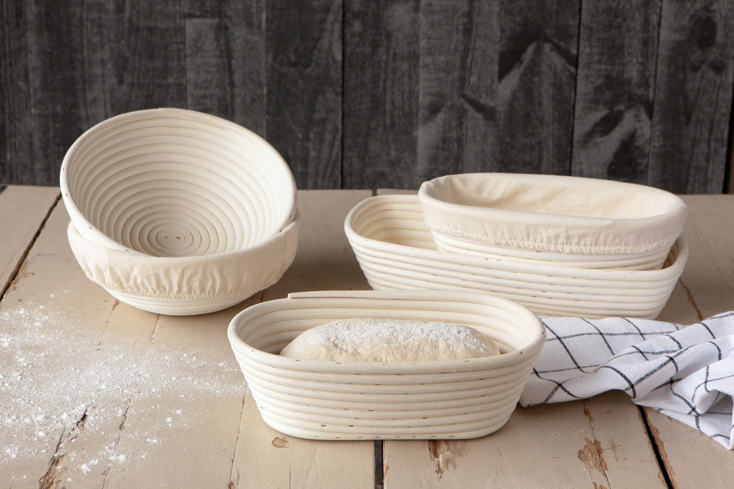 Now Designs by Danica - Banneton Natural Cotton Liner Oval
