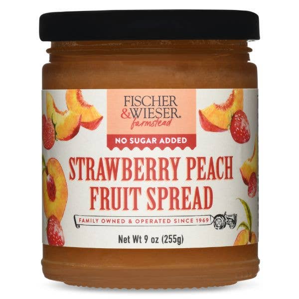 Strawberry Peach Fruit Spread - No Sugar Added