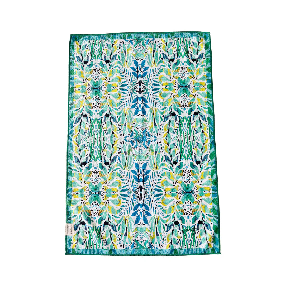 Amina Sea Glass Double Sided Tea Towel
