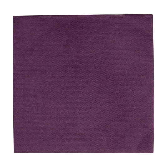 Paper Linen Aubergine Cocktail Napkin