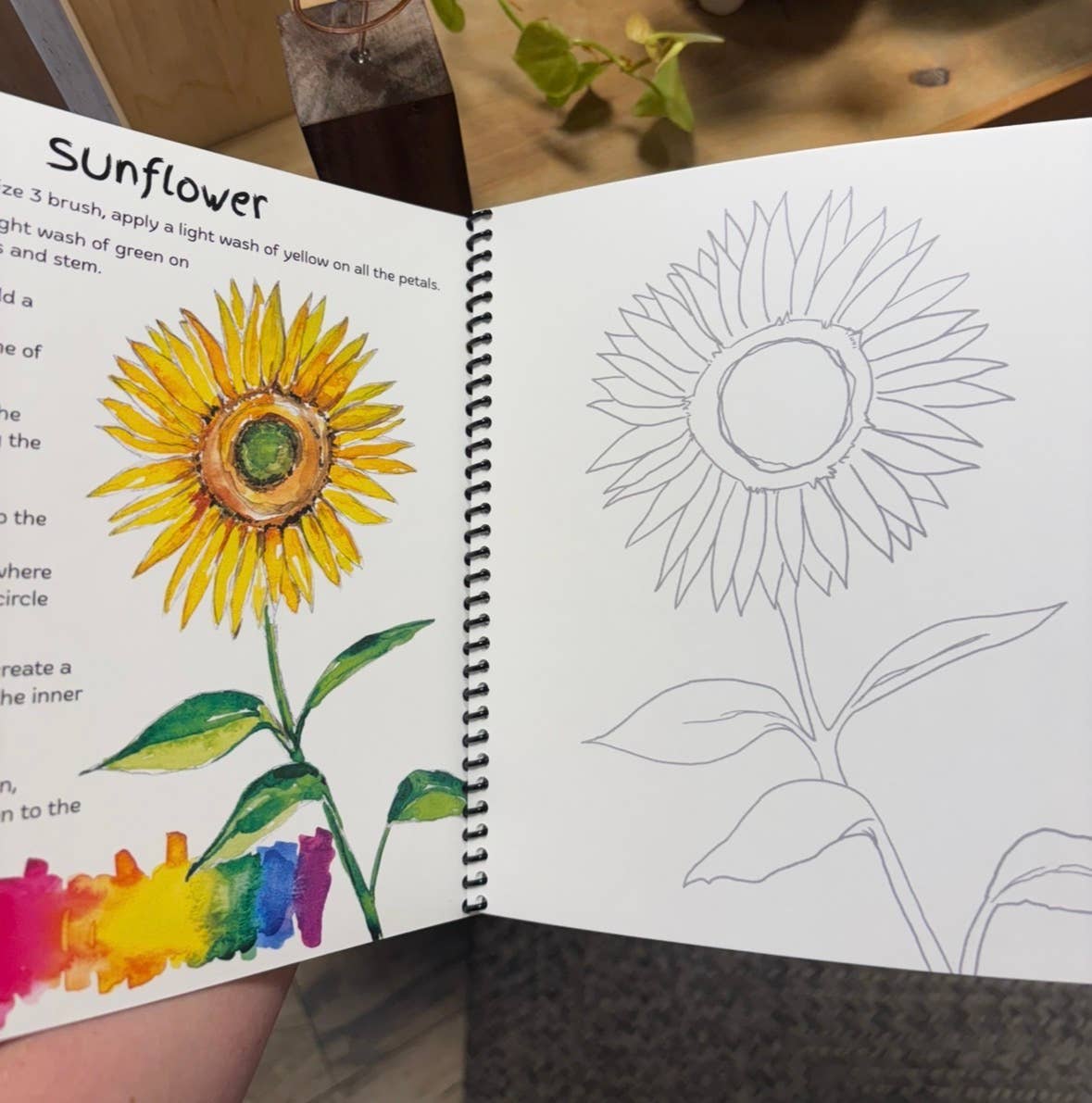 Flowers Watercolor Workbook 