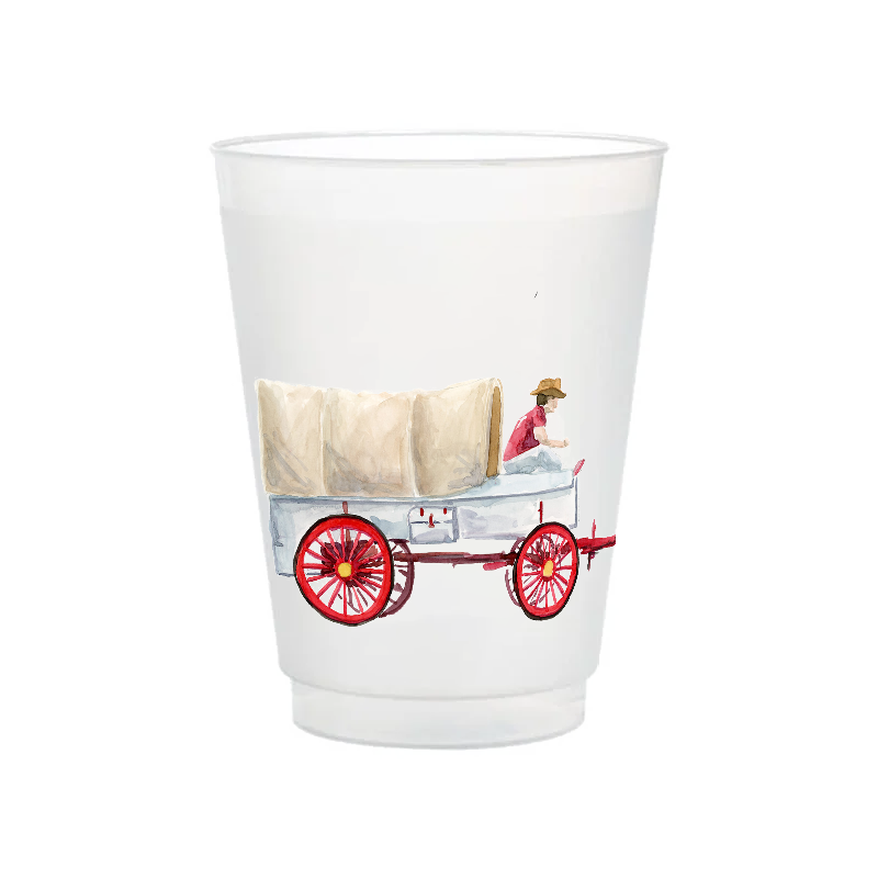 Taylor Paladino - Sooner Wagon Frosted Cups | Set of 6